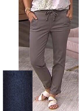 NEW - Democracy "Ab" Leisure High-Rise Draw String Pull-on Jeans - Women's 16